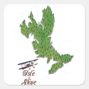 Visit the Beautiful Island of Skye Square Sticker