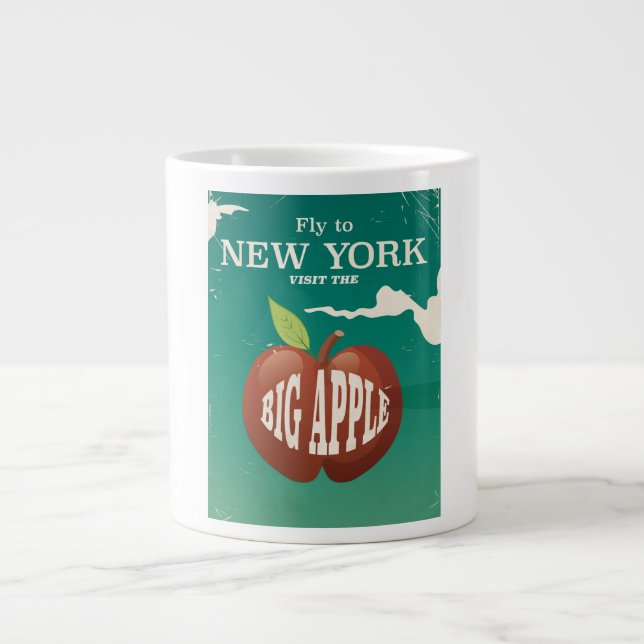 Visit the Big Apple - New york Large Coffee Mug (Front)