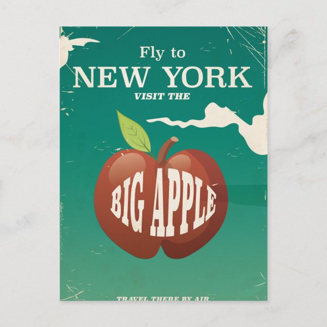 Visit the Big Apple - New york Postcard (Front)