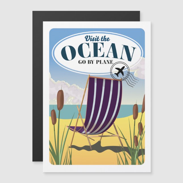 Visit the Ocean "Go by plane" (Front/Back)