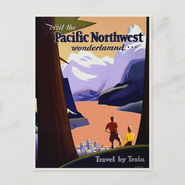 Visit the Pacific Northwest Postcard (Front)
