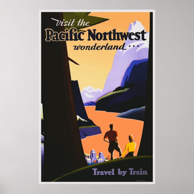 Visit the Pacific Northwest Wonderland Poster (Front)