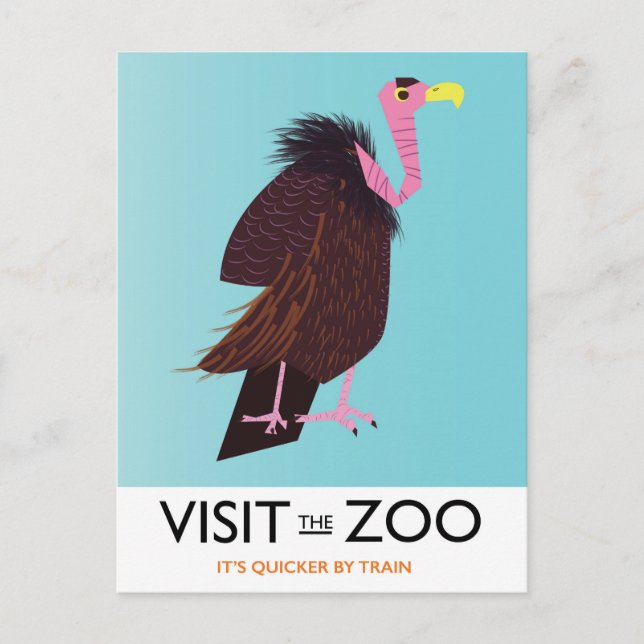 Visit the Zoo Postcard (Front)
