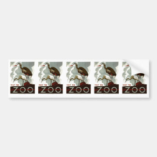 Visit the Zoo - WPA Poster - Bumper Sticker
