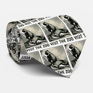 Visit the Zoo - WPA Poster - Tie