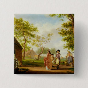 Visit to the Country Dairy 15 Cm Square Badge