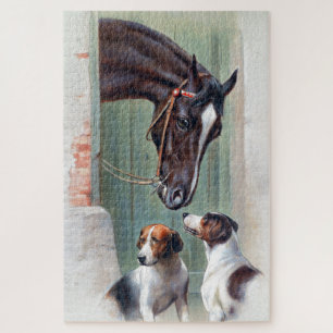 Visit to the Stables by Carl Reichert Jigsaw Puzzle