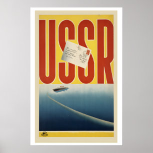 Visit USSR Voyage Into a New World Vintage Travel Poster