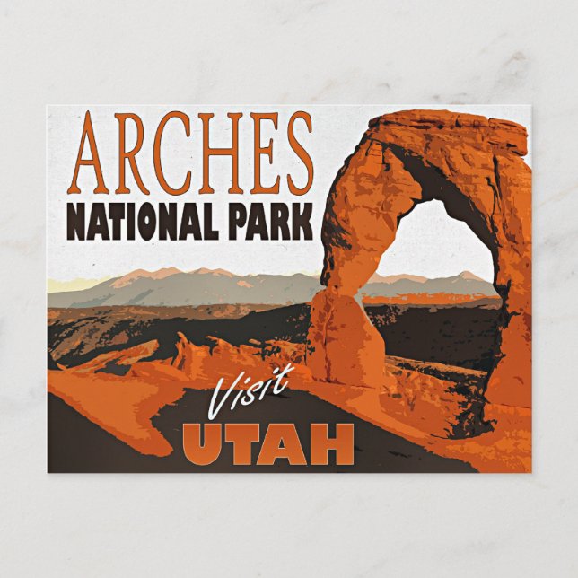 Visit Utah, Arches National Park, Postcard (Front)