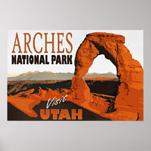 Visit Utah, Arches National Park, Poster
