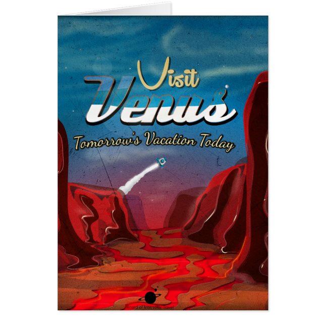 Visit Venus Vintage Poster (Front)