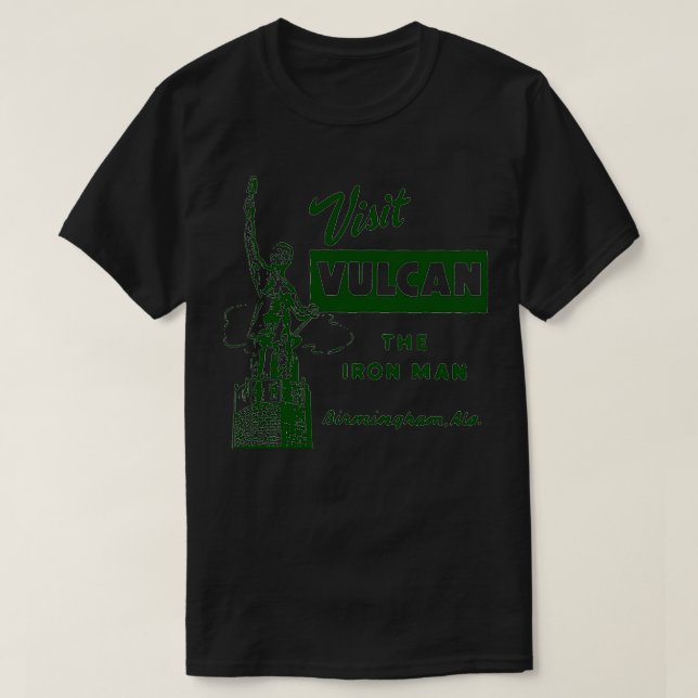 Visit Vulcan The Birmingham TShirt (Design Front)