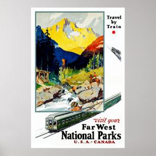Visit Your Far West National Parks Poster