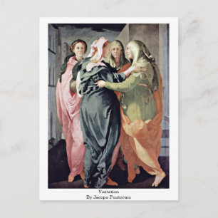 Visitation By Jacopo Pontormo Postcard