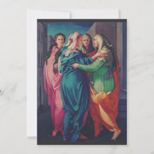 Visitation of Virgin by Pontormo  Holiday Card