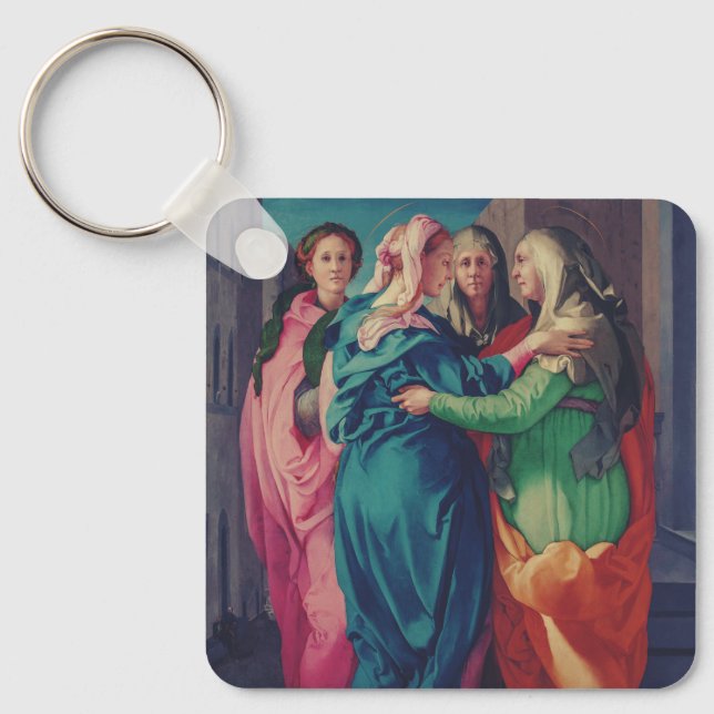 Visitation of Virgin by Pontormo  Key Ring (Front)