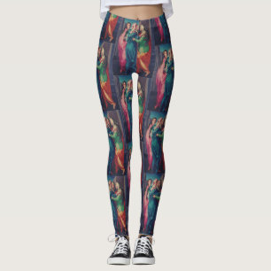 Visitation of Virgin by Pontormo Leggings