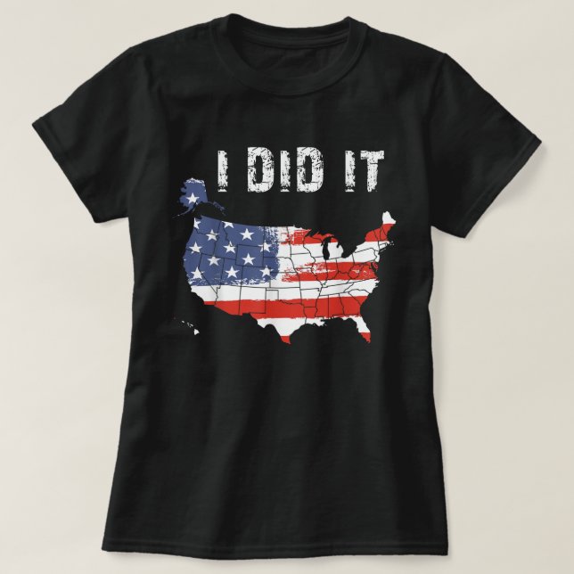 Visited All 50 States Map Travelling Rv Van Life R T-Shirt (Design Front)