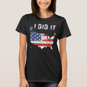 Visited All 50 States Map Travelling Rv Van Life R T-Shirt