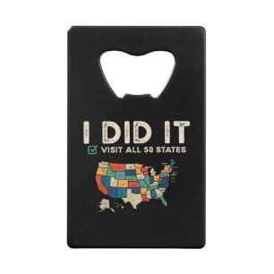 Visited All 50 US States - USA Map Travel - Visit