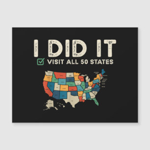 Visited All 50 US States - USA Map Travel - Visit 