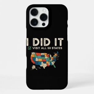 Visited All 50 US States - USA Map Travel - Visit iPhone 16 Pro Max Case