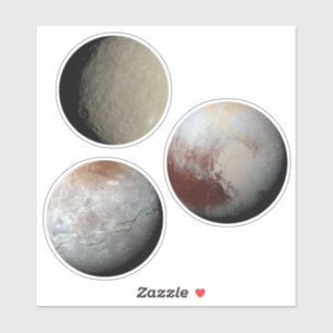 Visited dwarf planets Sticker Sheet
