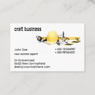 Visitenkarte Baubranche und Handwerk 6 Business Card