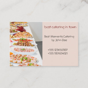 Visitenkarte Catering 2 Große Buffetauswahl Business Card