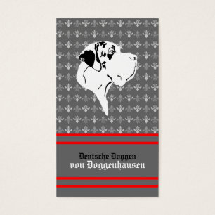Visitenkarte Dogge
