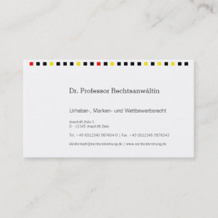 Visitenkarte Schwarz Rot Gold Business Card