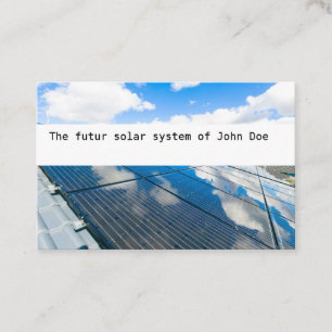 Visitenkarte Solar Photovoltaik blue sky 2 Business Card