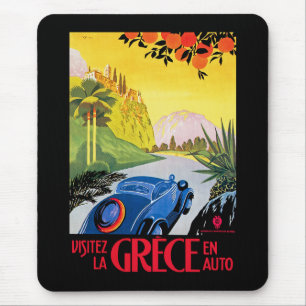 Visitez La Grece en Auto Mouse Pad