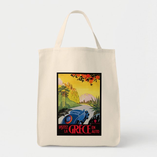 Visitez La Grece en Auto Tote Bag (Front)