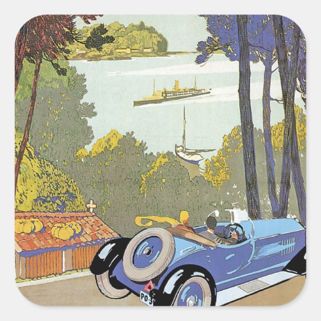 Visitez l'Espagne ( Visit Spain) Square Sticker (Front)