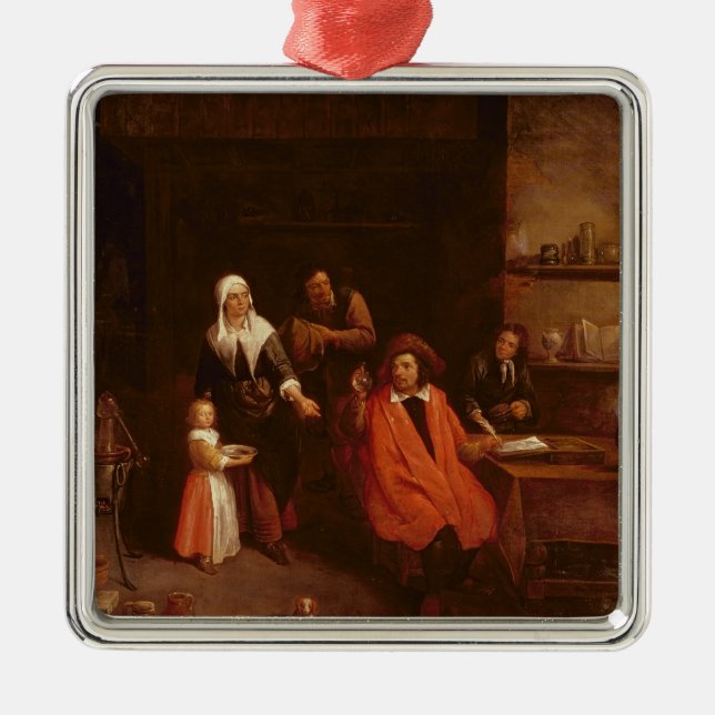 Visiting the Doctor Metal Tree Decoration (Front)