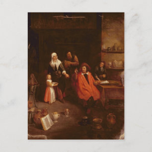 Visiting the Doctor Postcard