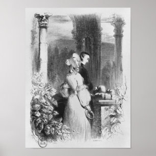 Visiting the tomb of Heloise and Abelard Poster