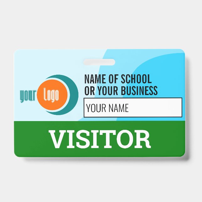 Visitor identity ID badge (Front)