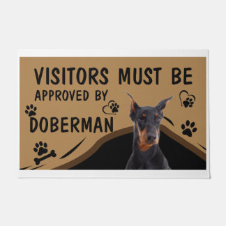 Visitor Must Be Approved By Springer Doberman Doormat