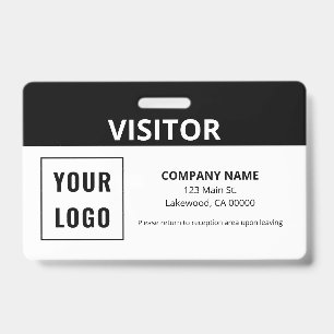 Visitor Pass Simple Logo ID Badge