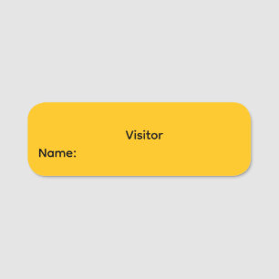 Visitor Reusable Dry Erase Name Tag