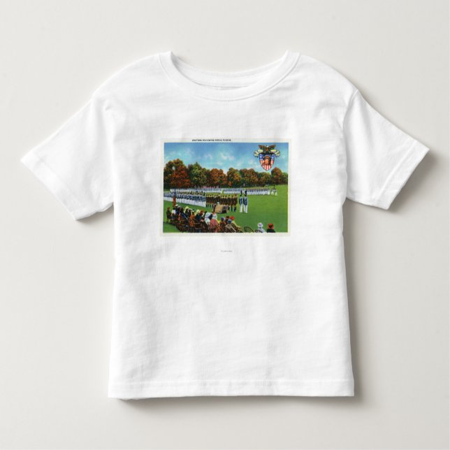 Visitors Reviewing a Dress Parade Toddler T-Shirt (Front)
