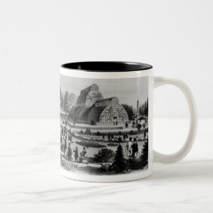Visitors viewing the Palm House at Kew Palace, c.1 Two-Tone Coffee Mug