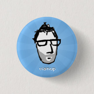 visnu button (blue)