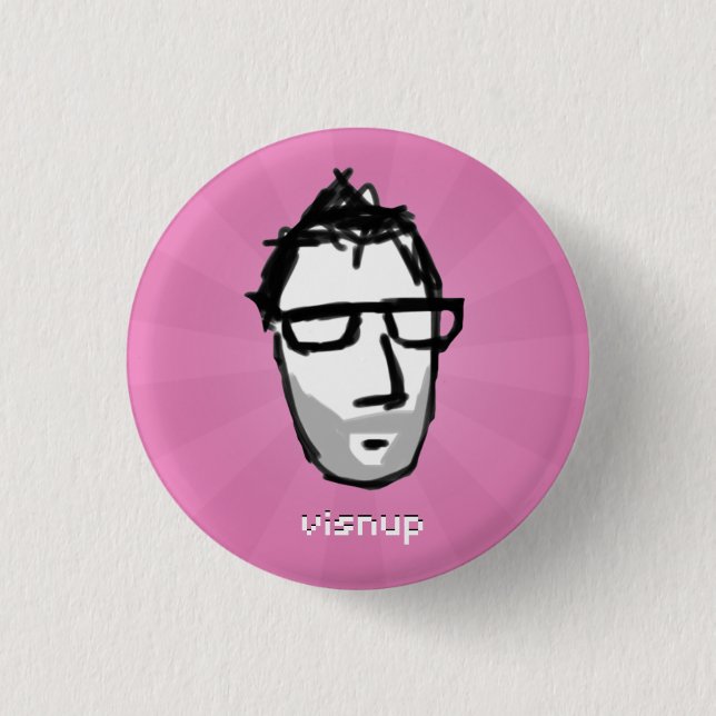 visnup button (magenta) (Front)