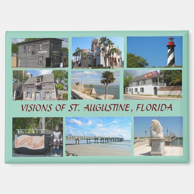 Visons of St. Augustine, Florida Magnet (Front)