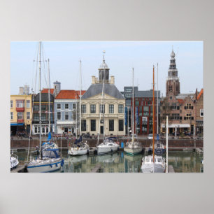 Vissershaven View, Vlissingen, Netherlands Poster