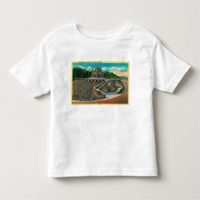 Vista House on Columbia River, Oregon Toddler T-Shirt (Front)