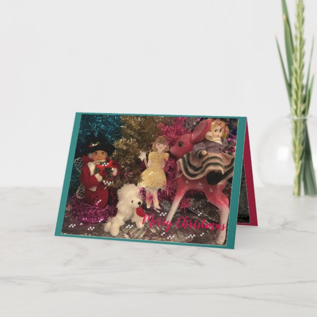 Visting Uncle Mistletoe Holiday Card (Front)